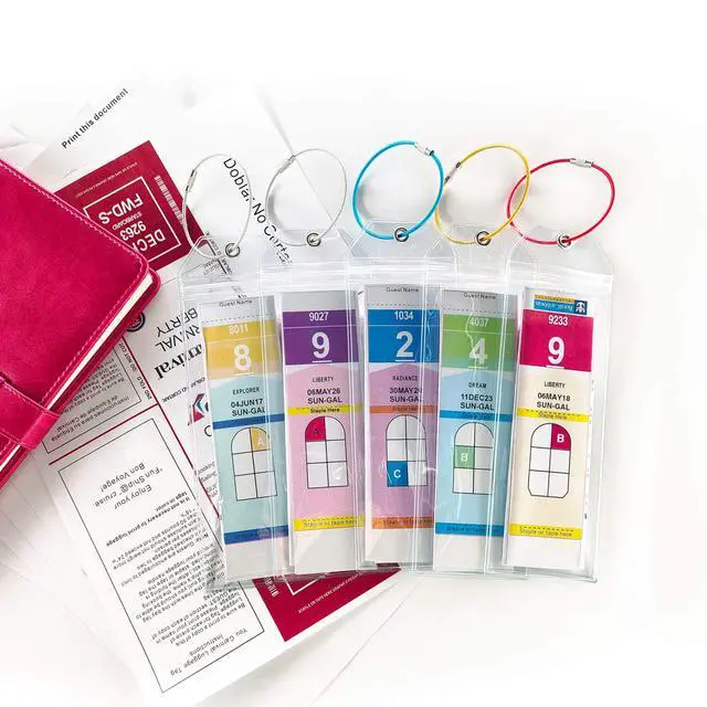 Alt view image 5 of 7 - Cruise Luggage Tag Holder for Royal Caribbean & Celebrity 5 Pack, Cruise Ship Essentials 2026 Waterproof, Cruise Must Haves Durable