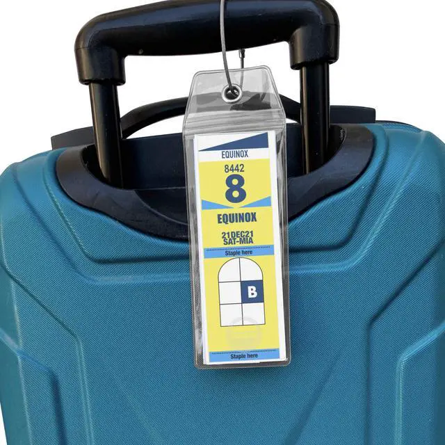 Alt view image 6 of 7 - Celebrity Cruise Luggage Tag Holder (4 Pack) Fits All Celebrity Ships & Tags, Clear Travel Essentials for 2026-2027, Durable Waterproof Cruise Ship Accessories