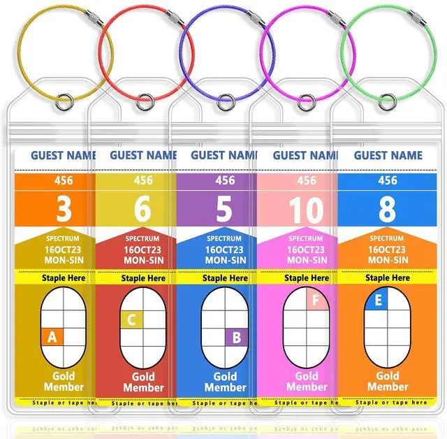 Main image of 5 Pack Royal Caribbean Luggage Tag Holders, Travel Essentials for Cruise Ships, Clear Cruise Luggage Tags for Royal Caribbean & Celebrity Cruise, Cruise Essentials 20262027 (7.5 x 2.75 in)