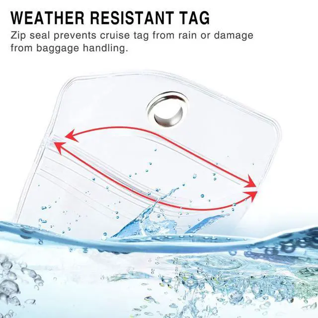 Alt view image 6 of 7 - Cruise Luggage Tags for Suitcases, Cruise Essential Holders, 12 Pack Luggage Tag Holders 2025 & 2026 for NCL, Princess, Carnival, Royal Caribbean - Cruise Essentials