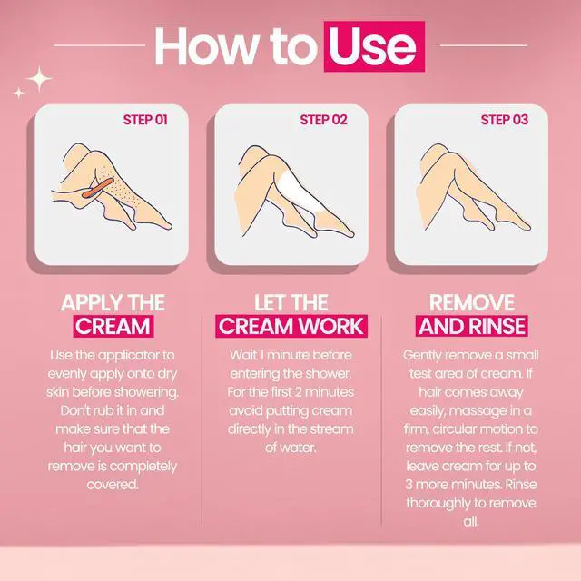 Alt view image 4 of 7 - Tame It! Natural Intimate Hair Removal Cream - Painless Vegan Hair Remover For Sensitive Skin - Depilatory For Genitals, Bikini, Legs & Bum - Women In-Shower Cream With Aloe Vera - 100ml
