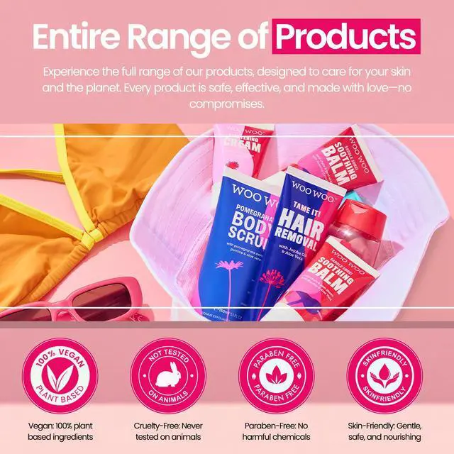 Alt view image 7 of 7 - Tame It! Natural Intimate Hair Removal Cream - Painless Vegan Hair Remover For Sensitive Skin - Depilatory For Genitals, Bikini, Legs & Bum - Women In-Shower Cream With Aloe Vera - 100ml