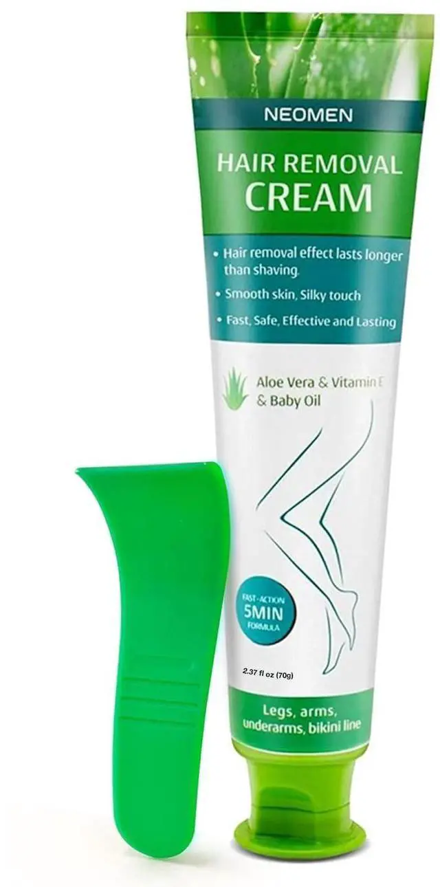 Main image of Hair Removal Cream for Men & Women: Painless Depilatory for Sensitive Skin & Intimate Areas, Moisturizing with Aloe Vera & Vitamin E, Safe for Face, Underarms, Bikini, Arms (2.37 Fl Oz (Pack of 1))