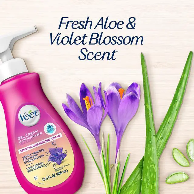 Alt view image 6 of 7 - Sensitive Skin Hair Removal Cream For Women, Painless Bikini Hair Removal Gel, Dermatologically Tested Depilatory Cream For Bikini Line, Legs, Arms, Underarms, 13.5 FL OZ Pump Bottle with Tool