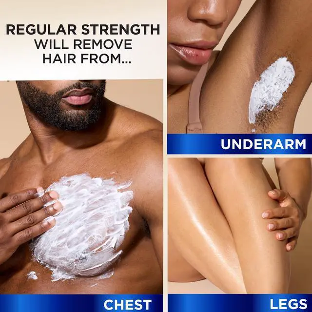Alt view image 3 of 7 - Carson Magic Razorless Shaving Cream, Depilatory Hair Removal Cream for Body Hair, Regular Strength, Works in 4 Minutes, 2 Count