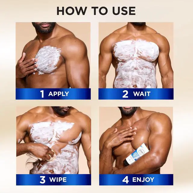 Alt view image 6 of 7 - Carson Magic Razorless Shaving Cream, Depilatory Hair Removal Cream for Body Hair, Regular Strength, Works in 4 Minutes, 2 Count