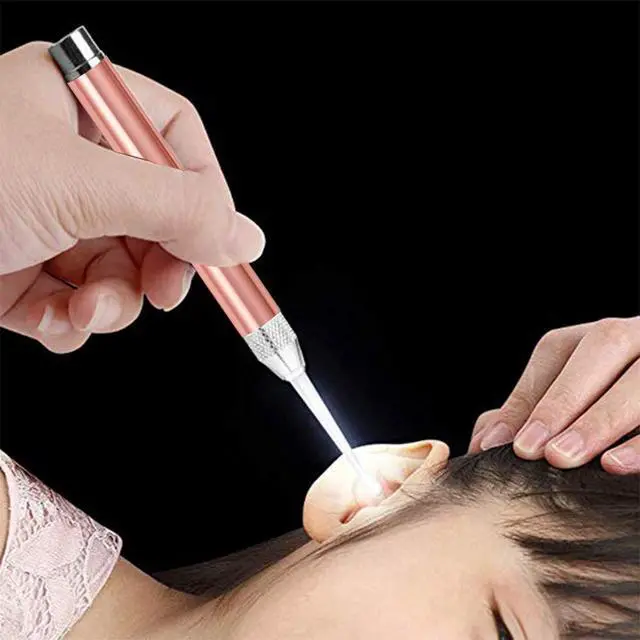 Alt view image 2 of 7 - Ear Picker Tweezers with LED Light - 8 Pack Ear Wax Removal Tool Cleaner Kit for Kids and Adults, Earwax Spoon Digger & Tweezers for Ear Cleaning Tool Gift Set