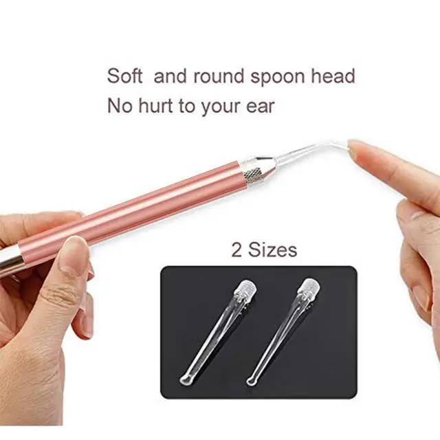 Alt view image 5 of 7 - Ear Picker Tweezers with LED Light - 8 Pack Ear Wax Removal Tool Cleaner Kit for Kids and Adults, Earwax Spoon Digger & Tweezers for Ear Cleaning Tool Gift Set