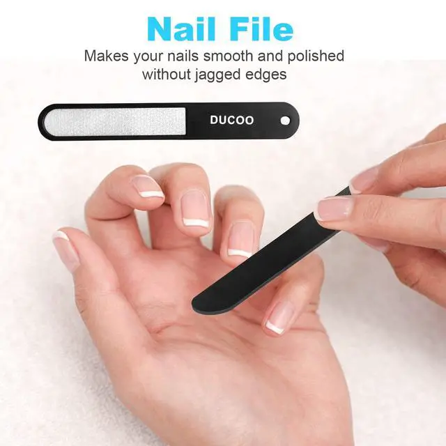 Alt view image 7 of 7 - Nail Clipper Set, 4 PCS Ultra Sharp Nail Clippers for Men, Women, Adults Toenail Fingernail Clippers, Stainless Steel Nail Cutter & File, Black