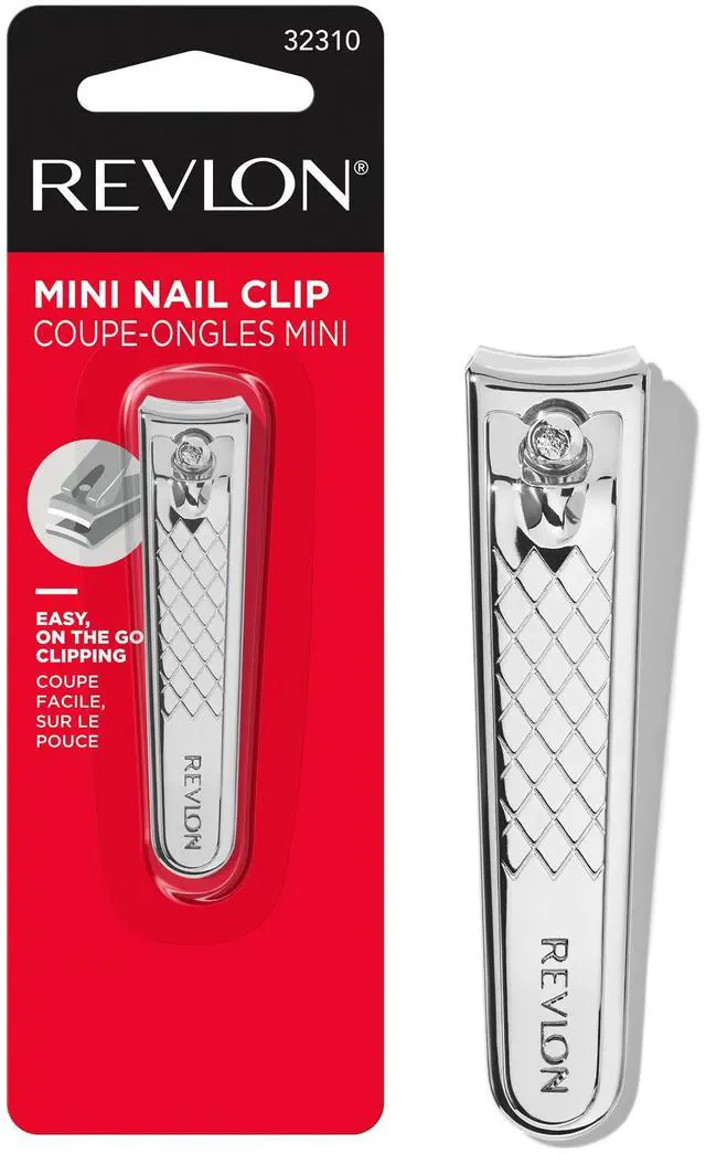 Main image of Compact Nail Clipper, Small Mini Design, Perfect for Travel, Use to Trim Fingernails and Toenails, Stainless Steel, 1 Count