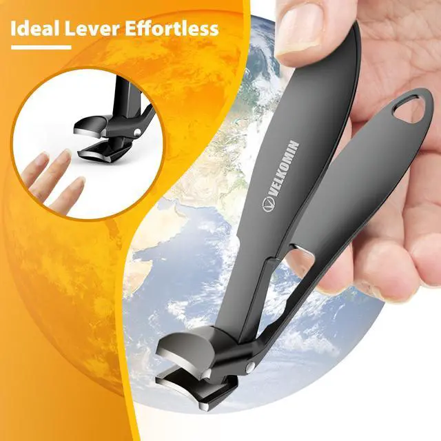 Alt view image 4 of 5 - Toenail Clippers for Seniors, Long Handled Curved Head Nail Clippers with Catcher, Ultra-Sharp Heavy Duty for Thick Nails, Ergonomic Design for Men & Women, 18-Month Replacement Warranty