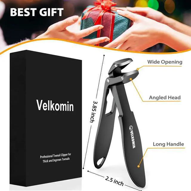Alt view image 5 of 5 - Toenail Clippers for Seniors, Long Handled Curved Head Nail Clippers with Catcher, Ultra-Sharp Heavy Duty for Thick Nails, Ergonomic Design for Men & Women, 18-Month Replacement Warranty
