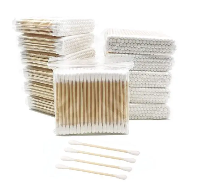 Alt view image 7 of 7 - Bamboo Cotton Swabs, Wooden Cotton Swabs 1200pcs