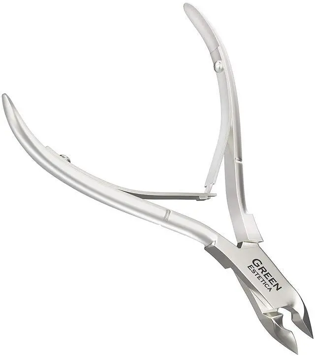 Main image of Professional Cuticle Trimmer Nail Cuticle Cutter Stainless Steel Cuticle Nippers with Sharp Blades Clippers Manicure Tools Double Spring for Nail Care Pedicure Nail Tool (Silver)