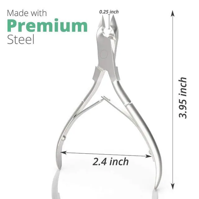 Alt view image 2 of 7 - Professional Cuticle Trimmer Nail Cuticle Cutter Stainless Steel Cuticle Nippers with Sharp Blades Clippers Manicure Tools Double Spring for Nail Care Pedicure Nail Tool (Silver)