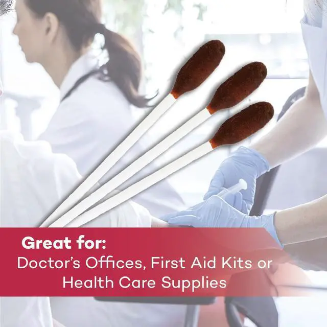 Alt view image 5 of 7 - Povidone Iodine 10% Swabsticks - Individually Sealed Packets Perfect for Wound Care and Portable First Aid Kits, 50/Box (Pack of 1)