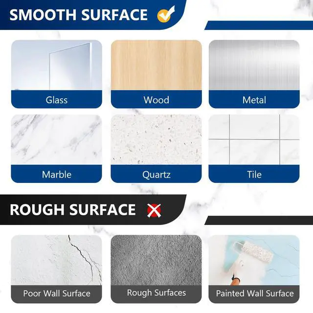 Alt view image 5 of 7 - 9-Pack Shower Caddy Adhesive Replacement, Transparent Adhesive Hooks Stickers, Strong Hook Strip for Shower Caddy Basket Shelf, Soap Holder, Bathroom Storage Corner Shelves, Kitchen Racks