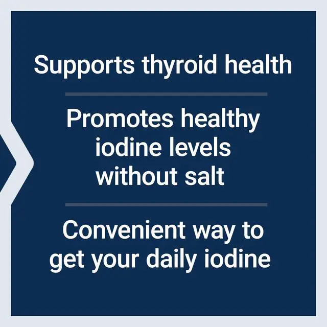Alt view image 4 of 7 - Sea-Iodine, kelp and bladderwrack-derived Iodine, Supports Healthy Levels of This Essential Nutrient for Thyroid Health and Beyond, Non-GMO, Gluten-Free, Vegetarian, 60 Capsules