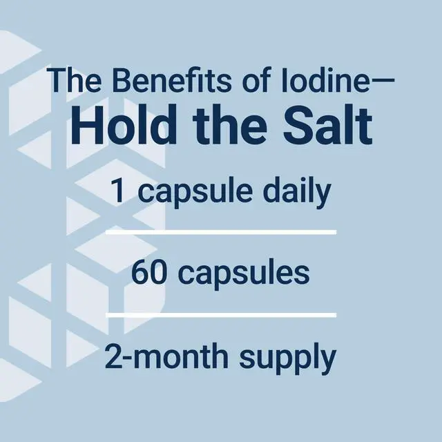 Alt view image 5 of 7 - Sea-Iodine, kelp and bladderwrack-derived Iodine, Supports Healthy Levels of This Essential Nutrient for Thyroid Health and Beyond, Non-GMO, Gluten-Free, Vegetarian, 60 Capsules