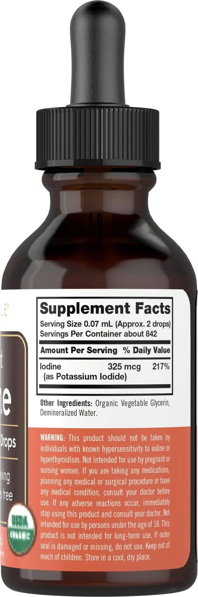 Alt view image 2 of 7 - Organic Nascent Iodine Liquid Drops | 2 fl oz | Vegan Supplement | Non-GMO, Gluten Free