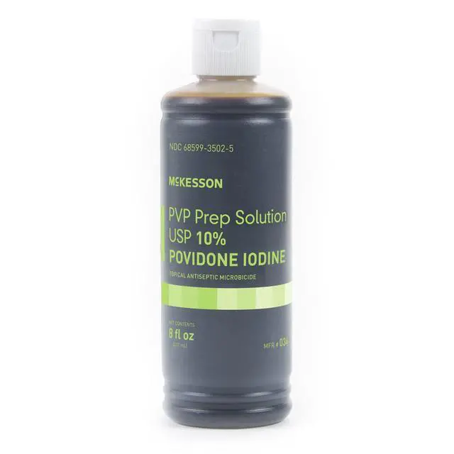 Alt view image 7 of 7 - PVP Prep Solution USP, 10% Povidone-Iodine, 8 oz, 1 Count