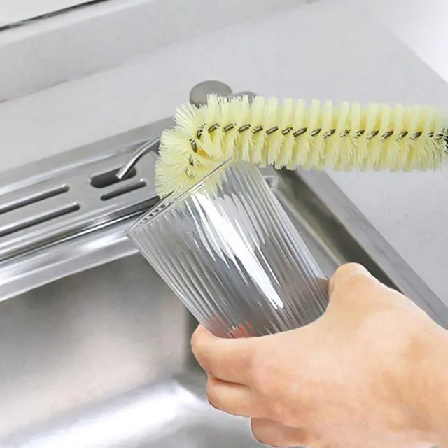 Alt view image 5 of 7 - Long Bottle Brush Cleaner -16" Bottle Cleaning Brush Flexional Water Bottle Cleaner Washer Tool for Water Bottles,Cup,Tumblers or Wine Stemware