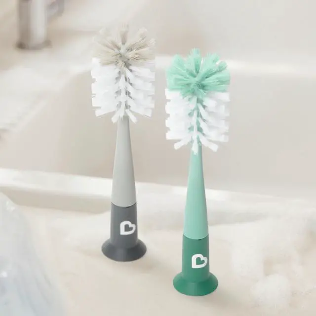 Alt view image 5 of 7 - Munchkin® Bristle Bottle Brush, Grey