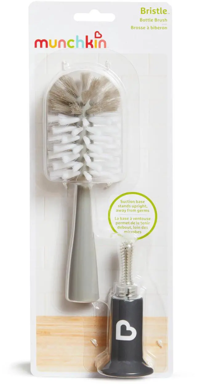 Alt view image 6 of 7 - Munchkin® Bristle Bottle Brush, Grey
