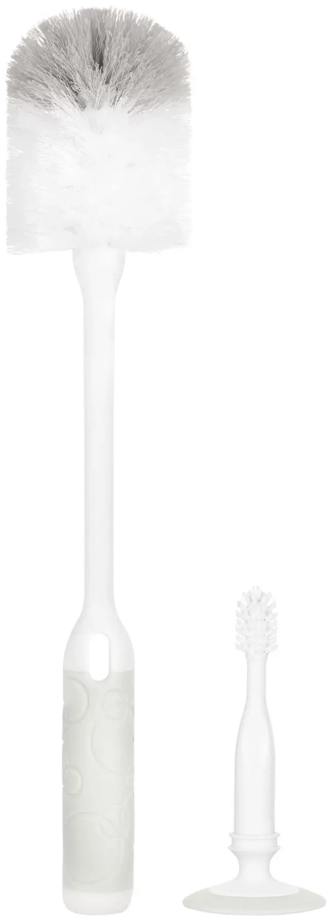 Main image of Ubbi Deluxe Baby Bottle Cleaning Set Includes a Nipple Brush with Suction Cup, Oat