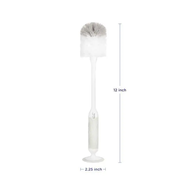 Alt view image 7 of 7 - Ubbi Deluxe Baby Bottle Cleaning Set Includes a Nipple Brush with Suction Cup, Oat