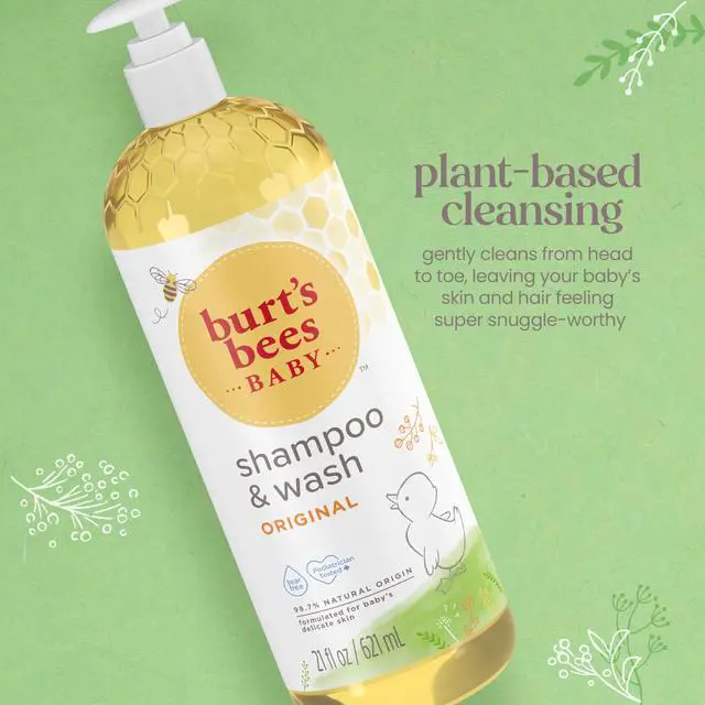 Alt view image 2 of 7 - Baby Shampoo & Wash, Burt's Bees Tear Free Soap, Baby Care, Original, 21 Ounce (Packaging May Vary)