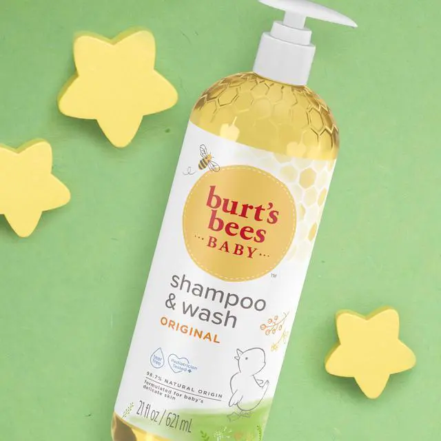 Alt view image 7 of 7 - Baby Shampoo & Wash, Burt's Bees Tear Free Soap, Baby Care, Original, 21 Ounce (Packaging May Vary)