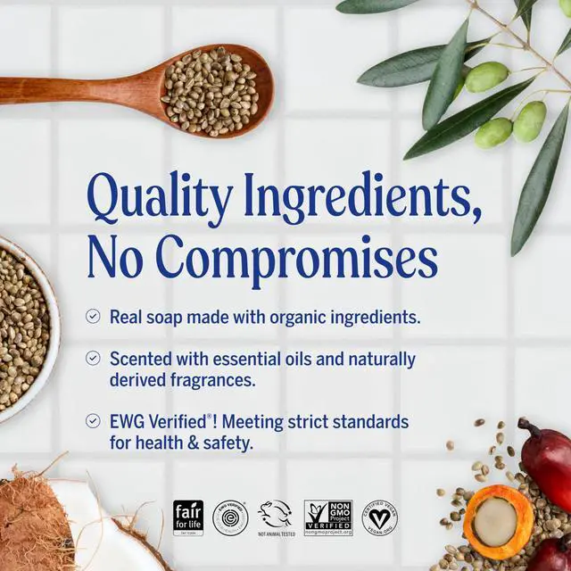 Alt view image 3 of 7 - Dr. Bronner's Pure-Castile Magic Soap Liquid (Baby Unscented, 32 Ounce) Made with Regenerative Organic Certified Oils For Sensitive Skin, Babies, Face, Hair, Laundry, Dishes, Hand Soap & Body Wash