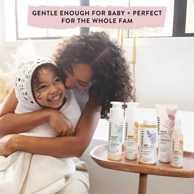 Alt view image 4 of 7 - The Honest Company Foaming Bubble Bath & Baby Wash, Tear-Free, Hypoallergenic, Natural Formula, Lavender Calm Scent, 12 fl oz