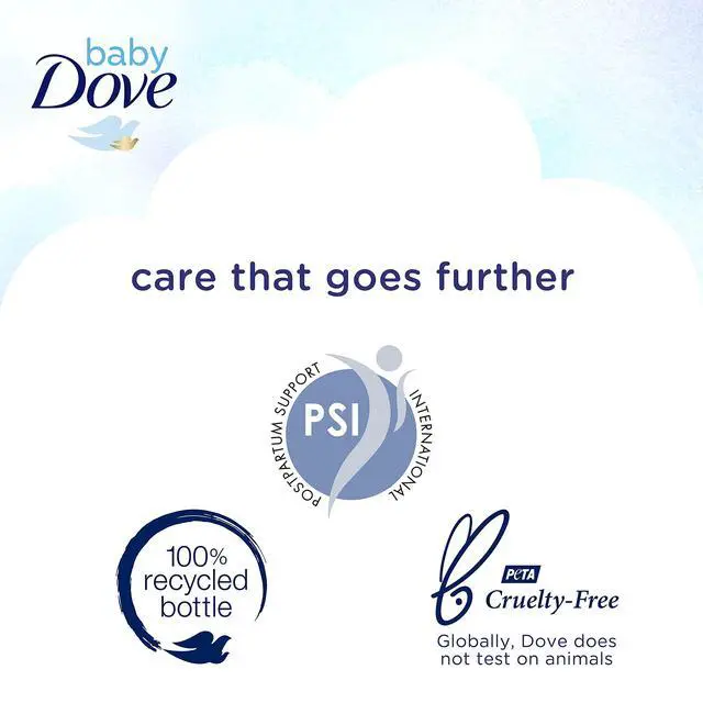 Alt view image 6 of 7 - Baby Dove Sensitive Skin Care Baby Wash For Baby Bath Time Rich Moisture Tear-Free and Hypoallergenic, 20 oz (Packaging May Vary)