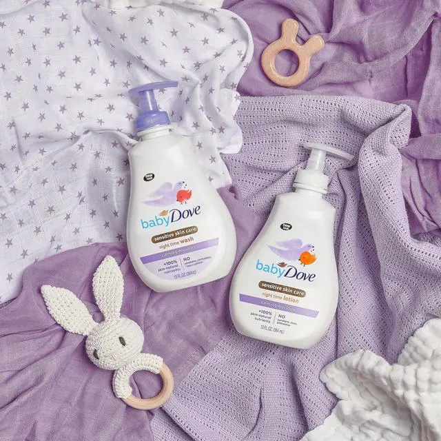 Alt view image 5 of 7 - Baby Dove Sensitive Skin Care Baby Wash For a Calming Moisture Hypoallergenic and Tear-Free, Washes Away Bacteria, Chamomile, 13 Fl Oz