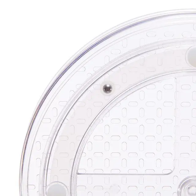 Alt view image 6 of 6 - Amazon Basics Lazy Susan Turntable Organizer for Spices and Condiments, 9" Diameter, 2 Tier, Clear