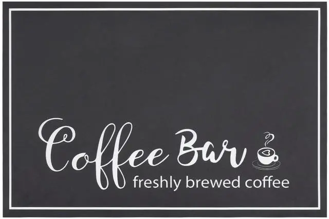 Main image of Findosom 12"x 20" Dish Drying Mat, Super Absorbent & Cuttable Coffee Mat, Hide Stain Bar Mat for Kitchen Counter, Coffee Bar Accessories, Black