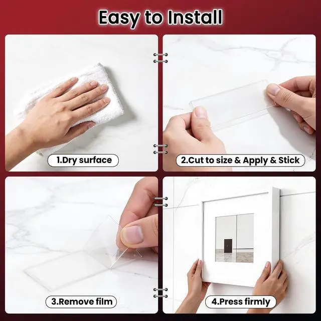 Alt view image 7 of 7 - NULTAT Double Sided Tape Heavy Duty, Nano Reusable, Removable, Washable Double Stick Tape for Wall, Multipurpose Clear Adhesive High Temperature Tape 1.18" x 120"(10 Feet)