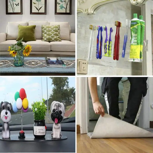 Alt view image 3 of 6 - Jwxstore Extra Large Double Sided Tape Heavy Duty Removable 0.79 Inch x 196 Inch, Clear & Tough Nano Tape, Multipurpose Mounting Tape Picture Hanging Strips Adhesive for Carpet Poster