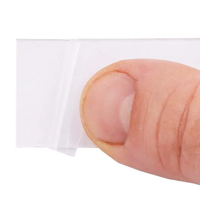 Alt view image 4 of 7 - T-Rex Strong Hold Clear Double Sided Mounting Tape, Heavy Duty, All Weather Indoor and Outdoor Use, Clear, 1 in x 60 in, 1 Roll (285338)