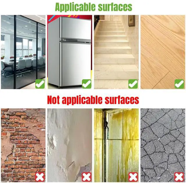 Alt view image 6 of 7 - Wkevnu Double Sided Tape Heavy Duty,Removable Clear Nano Mounting Tape,Picture Hanging Adhesive Strips,Tough & Clear Weatherproof for Indoor/Outdoor Use,Perfect for Picture Hanging & Carpet-10FT