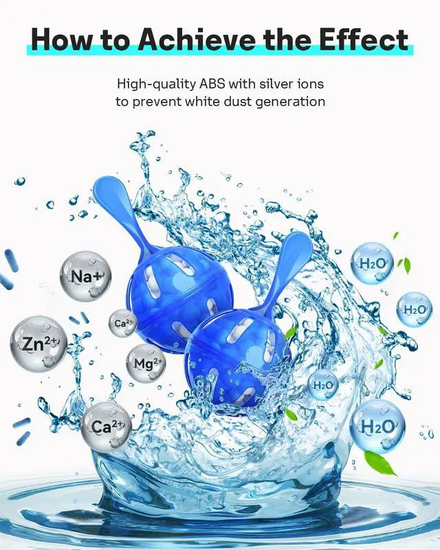 Alt view image 5 of 7 - Humidifier Cleaner 12 Pack, Demineralization Cleaning Ball, Works in All humidifiers and Fish Tanks, Purifies Water, Prevents Hard Water Build-Up, Reduces Scale