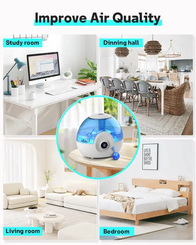Alt view image 7 of 7 - Humidifier Cleaner 12 Pack, Demineralization Cleaning Ball, Works in All humidifiers and Fish Tanks, Purifies Water, Prevents Hard Water Build-Up, Reduces Scale