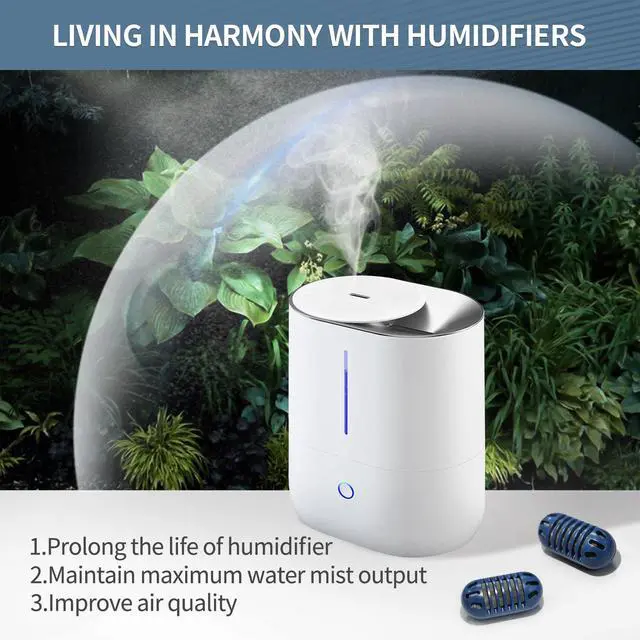 Alt view image 4 of 7 - Demineralization Cartridge for Humidifier Compatible with HoMedics Total-Comfort Ultrasonic Humidifier: 20- Pack Demineralizer Tablets Filter Replacement for Water Decalcification, Remove Odor