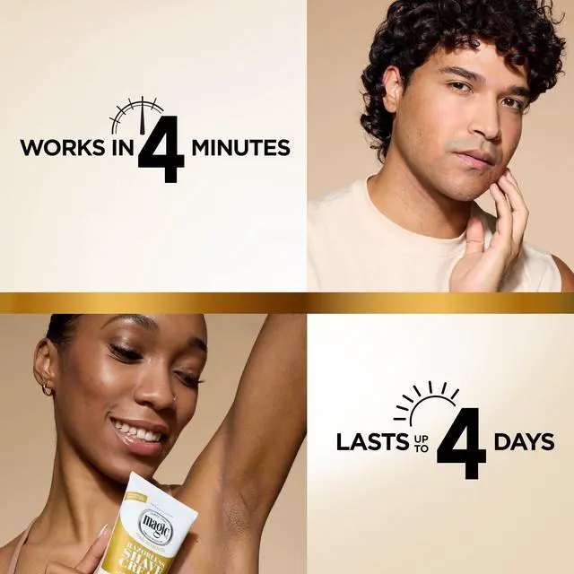 Alt view image 4 of 7 - SoftSheen-Carson Magic Razorless Shaving Cream, Depilatory Hair Removal Cream, Works in 4 Minutes for Coarse, Curly Hair, 2 Count