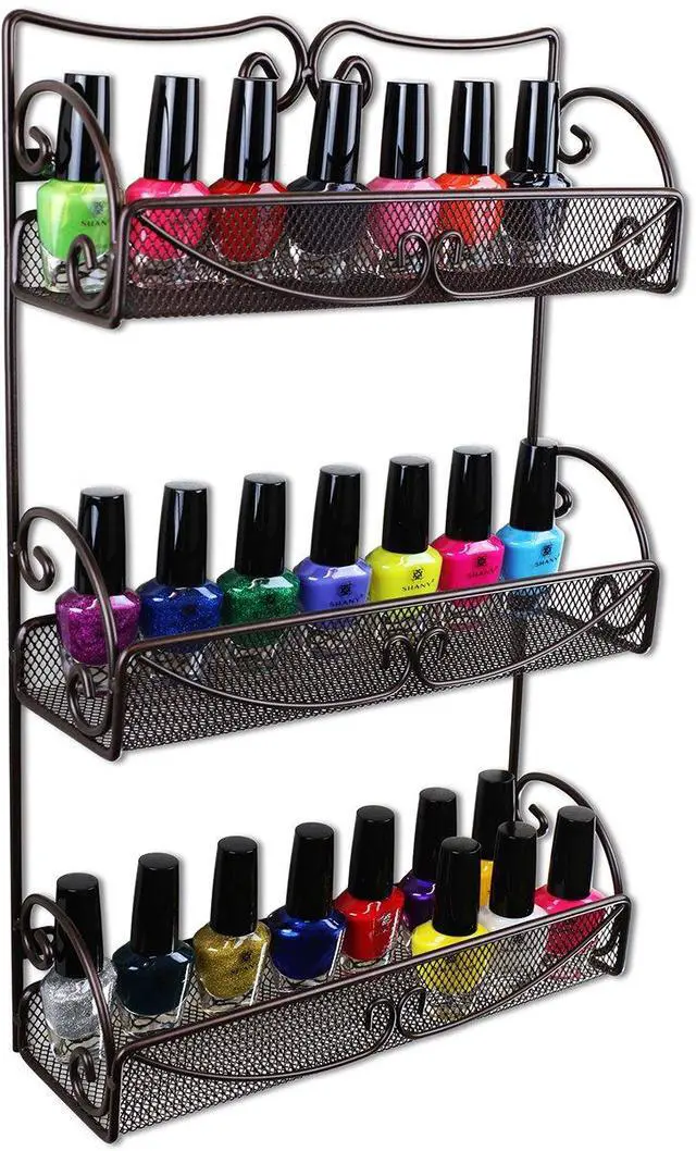 Alt view image 6 of 7 - Deco Brothers 3 Tier Wall Mounted Hanging Spice Rack, Bronze