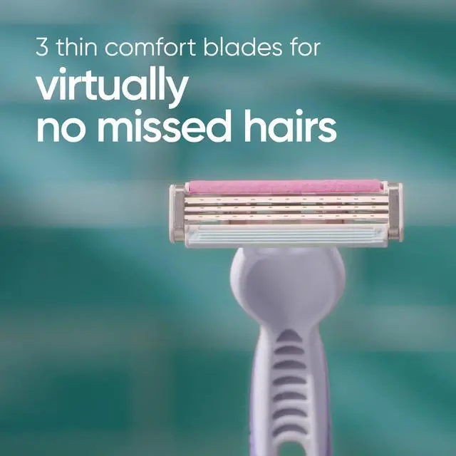 Alt view image 2 of 6 - Gillette Venus Simply3 Disposable Razors for Women, 8 Count, Designed for a Close and Comfortable Shave