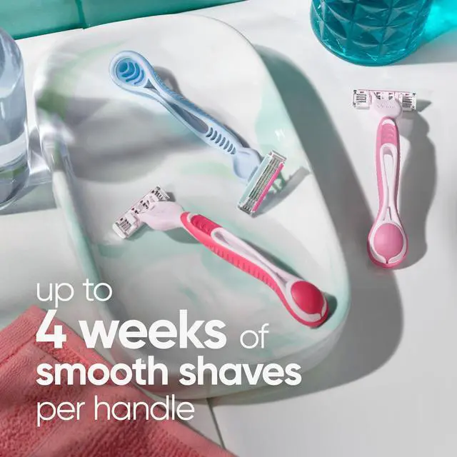 Alt view image 5 of 6 - Gillette Venus Simply3 Disposable Razors for Women, 8 Count, Designed for a Close and Comfortable Shave