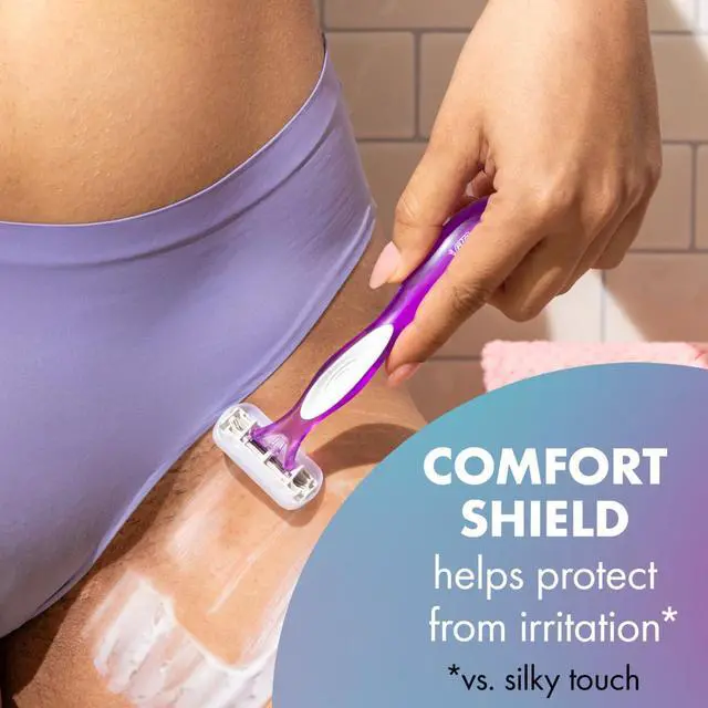 Alt view image 4 of 5 - BIC Soleil 3 Sensitive Women's Disposable 3-Blade Razors, Comfort Shield and Moisture Strip, 5-Pack